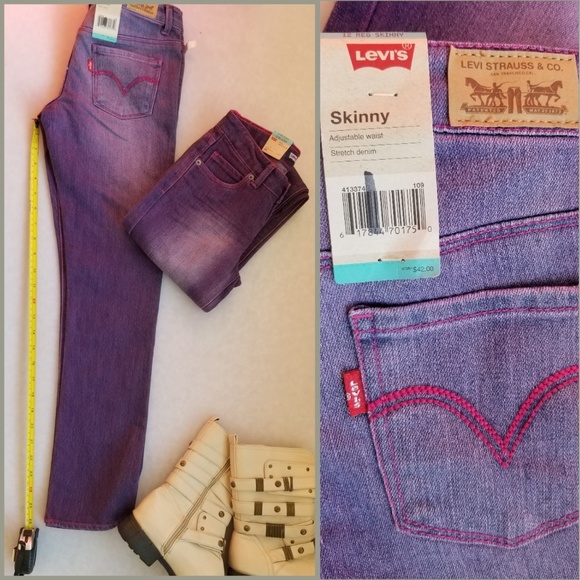 levi purple jeans